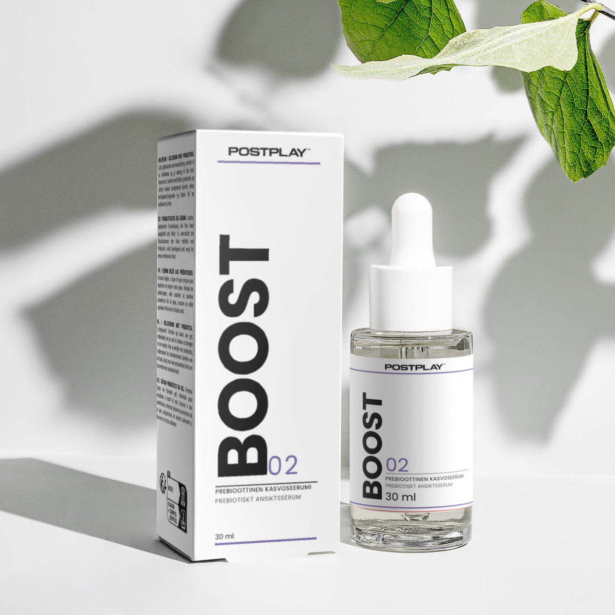 BOOST — Prebioottinen kasvoseerumi, 30 ml